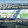 Map of views from Montparnasse Tower